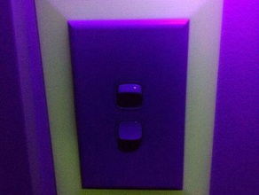 glow light switch surround-hpm-Marke Australien Haushalt australian gadget glühend glühen dunkel home decor lightswitch lightswitch-Abdeckung Nacht Licht 3d print model - Mito3D