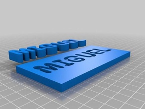 miguel tabla 3d l'impression 3d print model - Mito3D