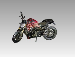 bicicleta moto ducati monster 1200 3d impresoras 3d print model - Mito3D
