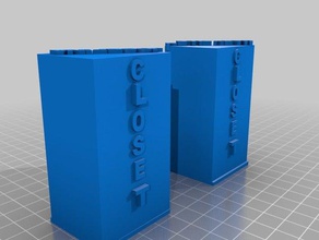 ainsleys armario 1 azul 3d impresión 3d print model - Mito3D