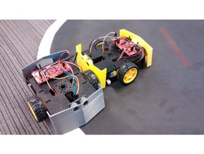 sumo escudos de sparkfun redbot wshadow chasis la robótica minisumo sumobot 3d print model - Mito3D
