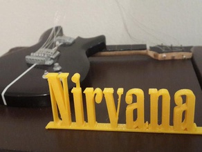 el nirvana signos logotipos 3d print model - Mito3D