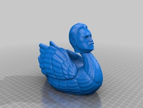 swan ronson sculture animale creatura raccapricciante 3d print model - Mito3D