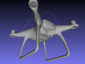 4 phantom dji In hi res tarayın rc araç drone quadcopter quadrocopter 3d print model - Mito3D