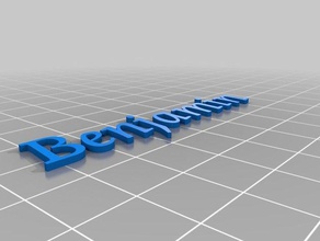 benjamin 2 keychains customized 3d print model - Mito3D