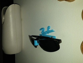 ray ban güneş gözlüğü duvar tutucusu rayban duvara monte 3d print model - Mito3D