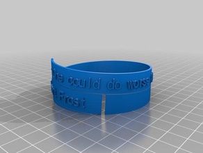 combs spiral poem bracelet mark 2 art customized 3d print model - Mito3D