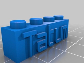 tatum colar construção brinquedos personalizado 3d print model - Mito3D