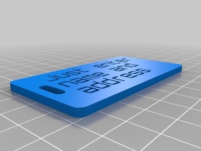 personnalisé simple dog tag organisation 3d print model - Mito3D
