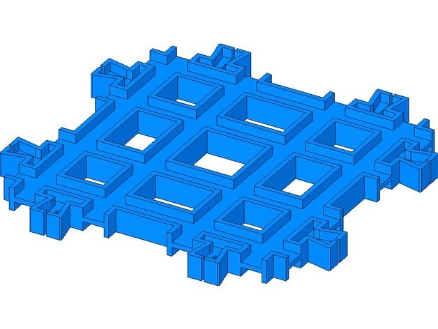 plarail à double voie de la croix-rail mécanique les jouets passage niveau croisement tomy train 3D print model - Mito3D