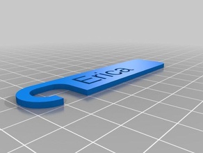 nametag-erica kitchen dining customized 3d print model - Mito3D