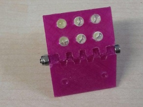 led menteşe scharnier açtı 3d yazıcı aksesuarlar beleuchtung klip tutucu lamba ışık 3d print model - Mito3D