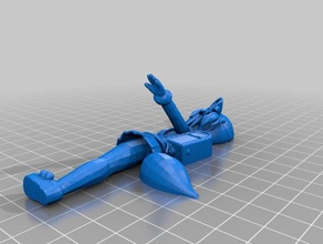 konko fox 2 peças separadas criaturas 3d print model - Mito3D