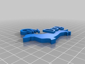 meine kundenspezifische Dackel Schlüsselanhänger 3d print model - Mito3D