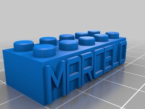 marcelo bloque lego de la construcción los juguetes personalizado 3d print model - Mito3D