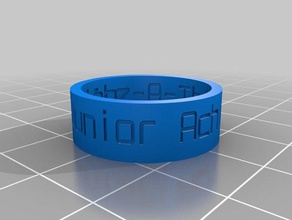 junior acheivement-ring 11 Ringe angepasst 3d print model - Mito3D