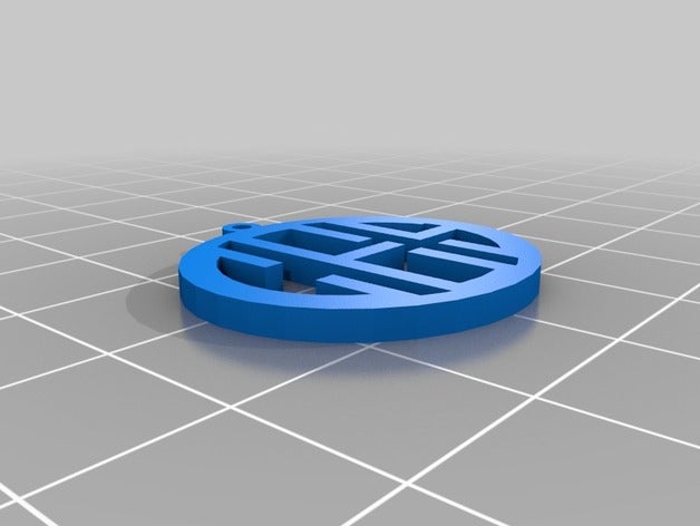ces pingente jóias personalizado 3D print model - Mito3D