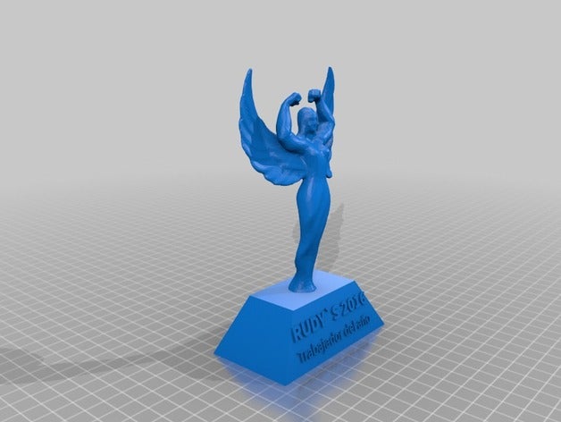 my customized beefy trophy blender bake tutorial sculptures 3D print model - Mito3D