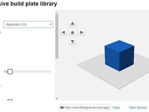 sneak peak mais inclusiva construir placa biblioteca replicador de z18 as ferramentas buildplate personalizado openscad 3d print model - Mito3D