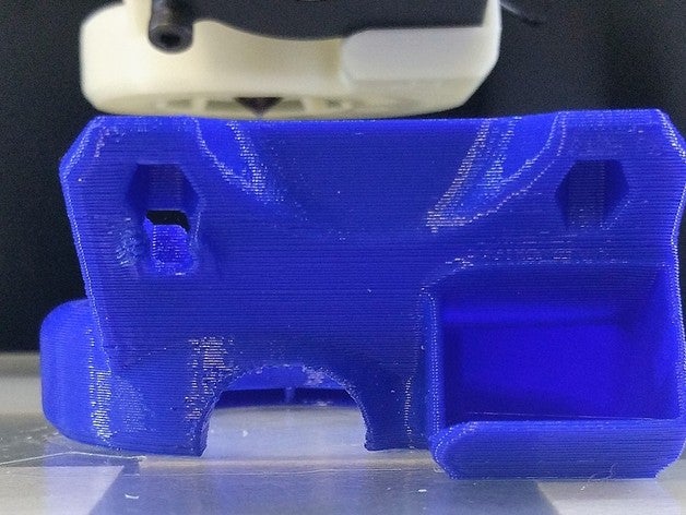 hi-vis diiicooler 3d drucken 50mm Lüfter Gebläse-Ventilator Gebläse montieren di3 dicooler diicooler extruder-Verkleidung fan-duct fan mount lüfterverkleidung hi-viz wanhao duplicator i3 3D print model - Mito3D