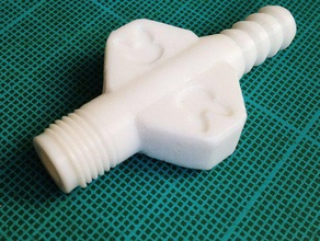 o2 concentrator pipe connector replacement parts animal medical veterinary 3d print model - Mito3D