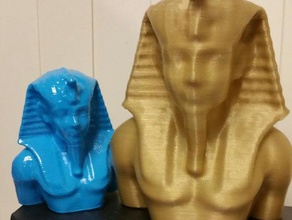 egyptian head torso sculptures ancient egypt statue sense scanner 3d print model - Mito3D