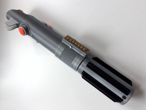 knurled clamp anakin skywalker lightsaber props 3d print model - Mito3D