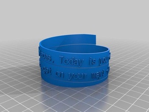 dr seuss spirale poème bracelet de marque 2 art personnalisé 3d print model - Mito3D