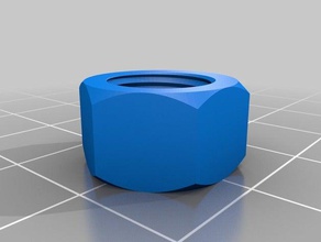 38hex nut 1 step parts customized 3d print model - Mito3D