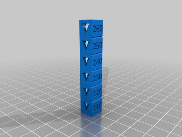 abs temp étalonnage de la tour 3d l'impression les tests personnalisé 3D print model - Mito3D