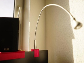 pesado ikea janso lâmpada cama malm headend adaptador de corte do agregado familiar hack jansjo 3d print model - Mito3D