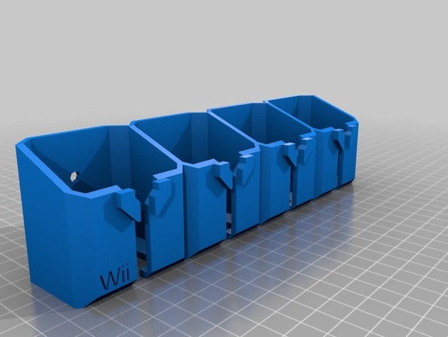 4x wii titolare organizzazione personalizzato 3D print model - Mito3D