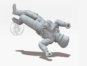 la mort de l'astronaute sculptures 2001 art ordinateur discoverey grueter hal 9000 le casque jupiter kubrick monolithe lune film nasa l'orbite l'oxygène public l'espace 3d print model - Mito3D