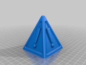 warndreieck triângulo de advertência sinais logotipos 3d print model - Mito3D