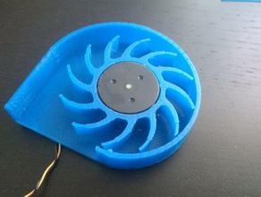 conversion axial fan radial other air 3d print model - Mito3D