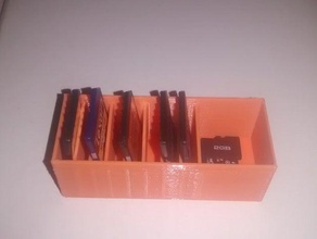 caja para tarjetas sd micro caméra 3d print model - Mito3D