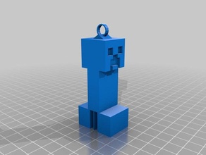 creeper keychain fixed 3d printing 3d print model - Mito3D