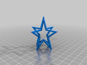 star experiment one math art openscad 3d print model - Mito3D