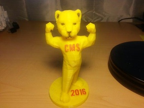 cougar mascot figurine models catamount figure mountain lion panther puma school wildcat 3d print model - Mito3D
