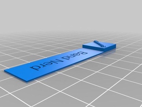band nerd bookmark text image office customized 3d print model - Mito3D