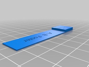 name bookmark text image office customized 3d print model - Mito3D