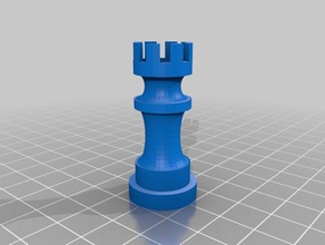peça de xadrez torre 3d impressão 3d print model - Mito3D