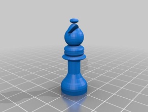 chess piece-bishop 3d drucken 3d print model - Mito3D