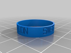 mi personalizados anillo de marlon anillos 3d print model - Mito3D