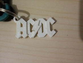 acdc chaveiros 3d print model - Mito3D