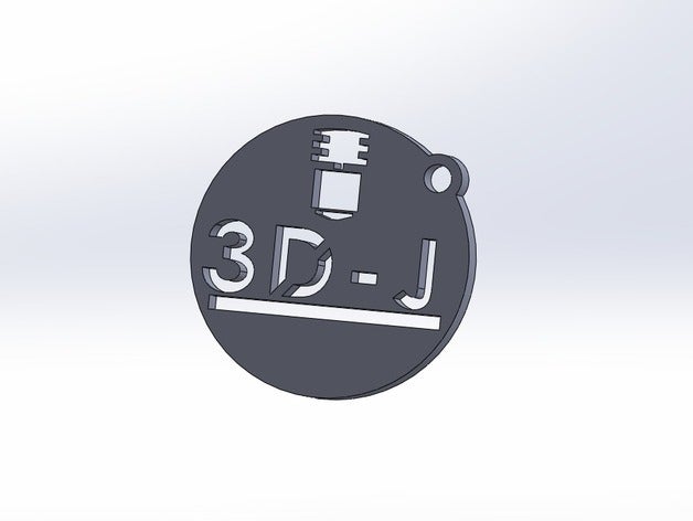 3d-j 3d jaeger chaveiro a arte 3D print model - Mito3D