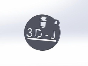 3d-j 3d jaeger trousseau de clés art 3d print model - Mito3D