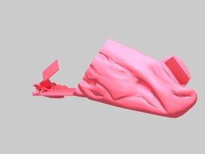 tugboat mask art boolean mountain presence shoulder union 3d print model - Mito3D