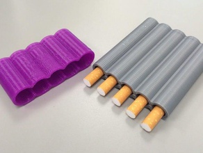 5 palos en caso de cigarrillos otros al aire libre dejar fumar 3d print model - Mito3D