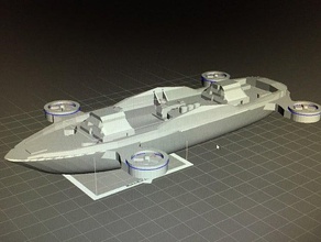 call duty black ops 3 skyjacked boat 3d print printing 3d print model - Mito3D